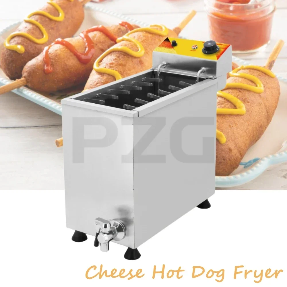 Corn Dog Stick - 大容量電気フライヤー業務用韓国風コーンドッグチーズホットドッグスティックフライヤー