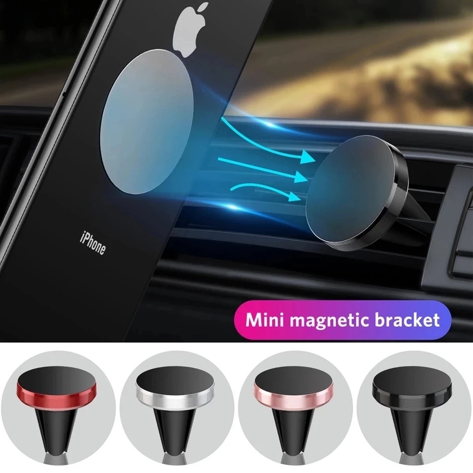 Taco Stand Holder - 車載用マグネット式携帯電話ホルダー、iPhone 14、13、Samsung対応、車内エアコン吹き出し口取り付け型モバイル携帯電話ホルダースタンド