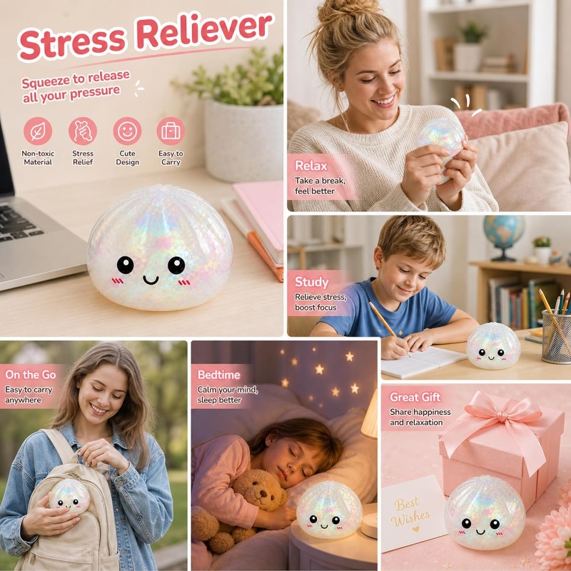グリッターバオバン スクイーズトイ カワイイキュート餃子型ス - Bao Steamer Bamboo のレビューと価格