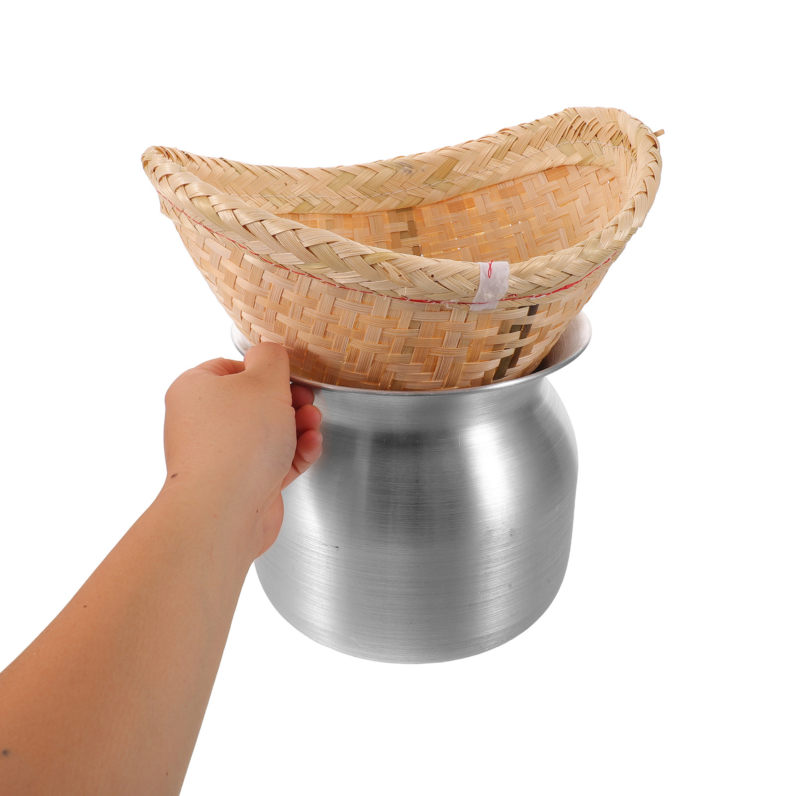 1セット 粘り米蒸し器 ポットバスケット アルミ製竹蒸し器  - Bao Steamer Bamboo のレビューと価格