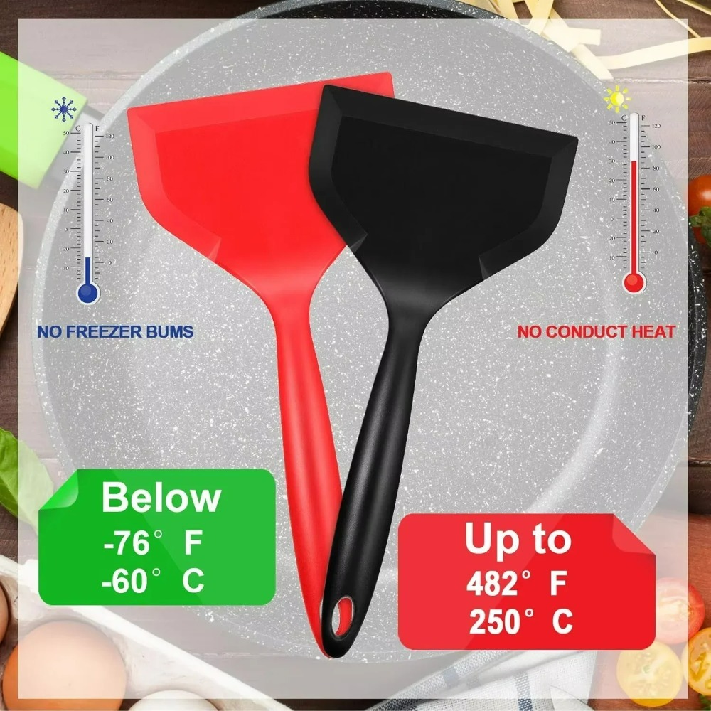 シリコン製スパチュラ、パンケーキ用シャベル、オムレツ用スパチ - Okonomiyaki Spatula のレビューと価格